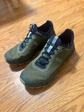 On Running Men's Olive Green Trail Running Sneakers